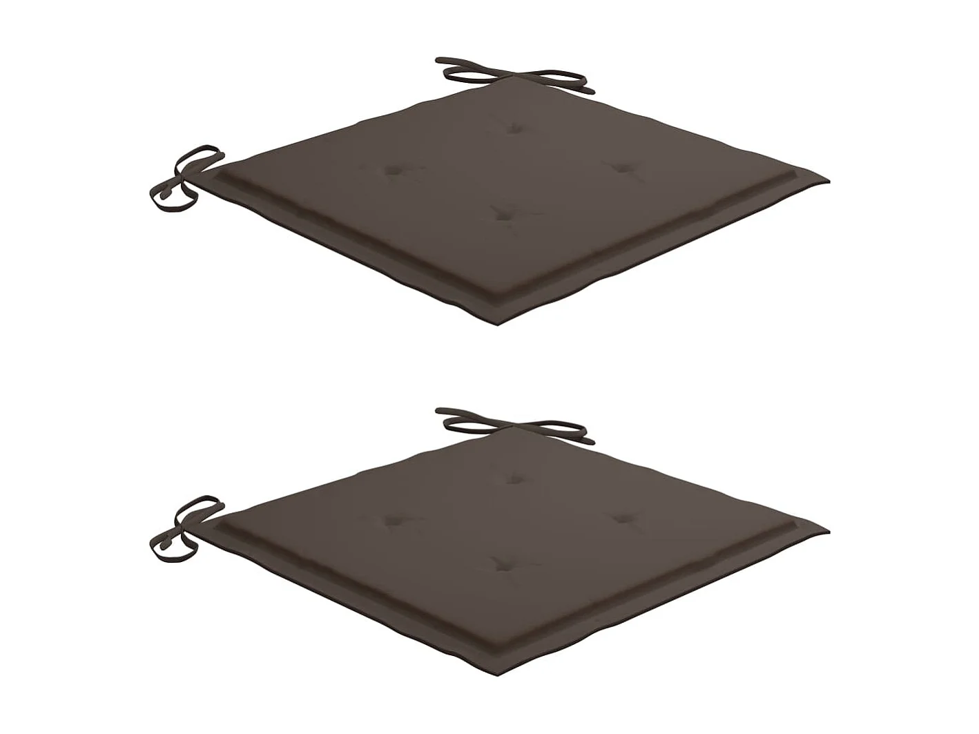 Chaise à bascule avec coussin taupe Bois de teck solide 2