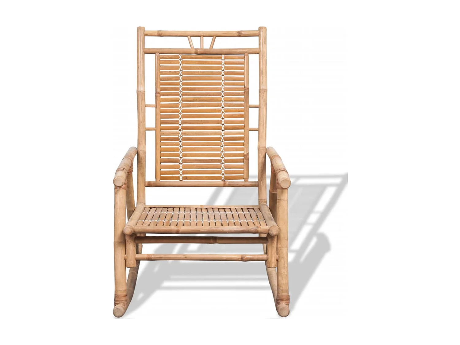 Chaise à bascule en bambou