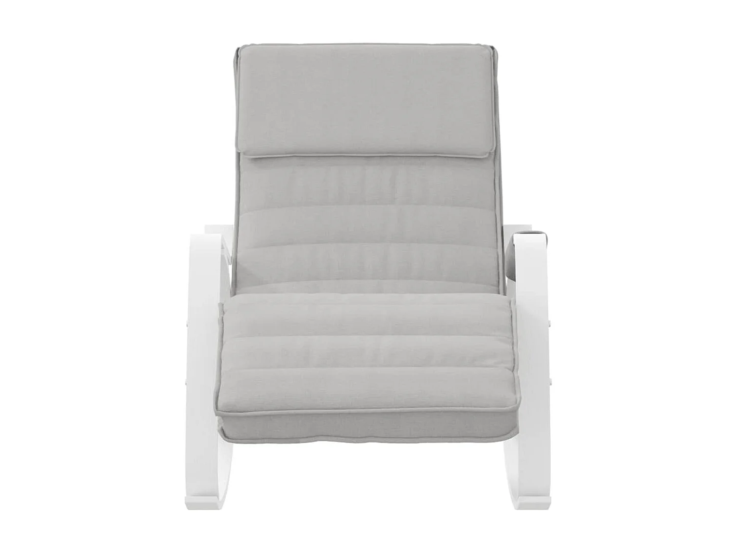 Chaise à bascule Gris clair Tissu