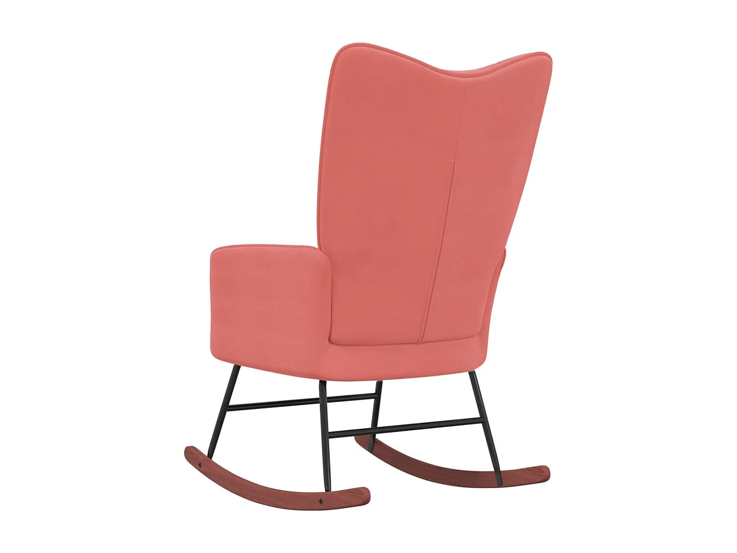 Chaise à bascule Rose Velours 3