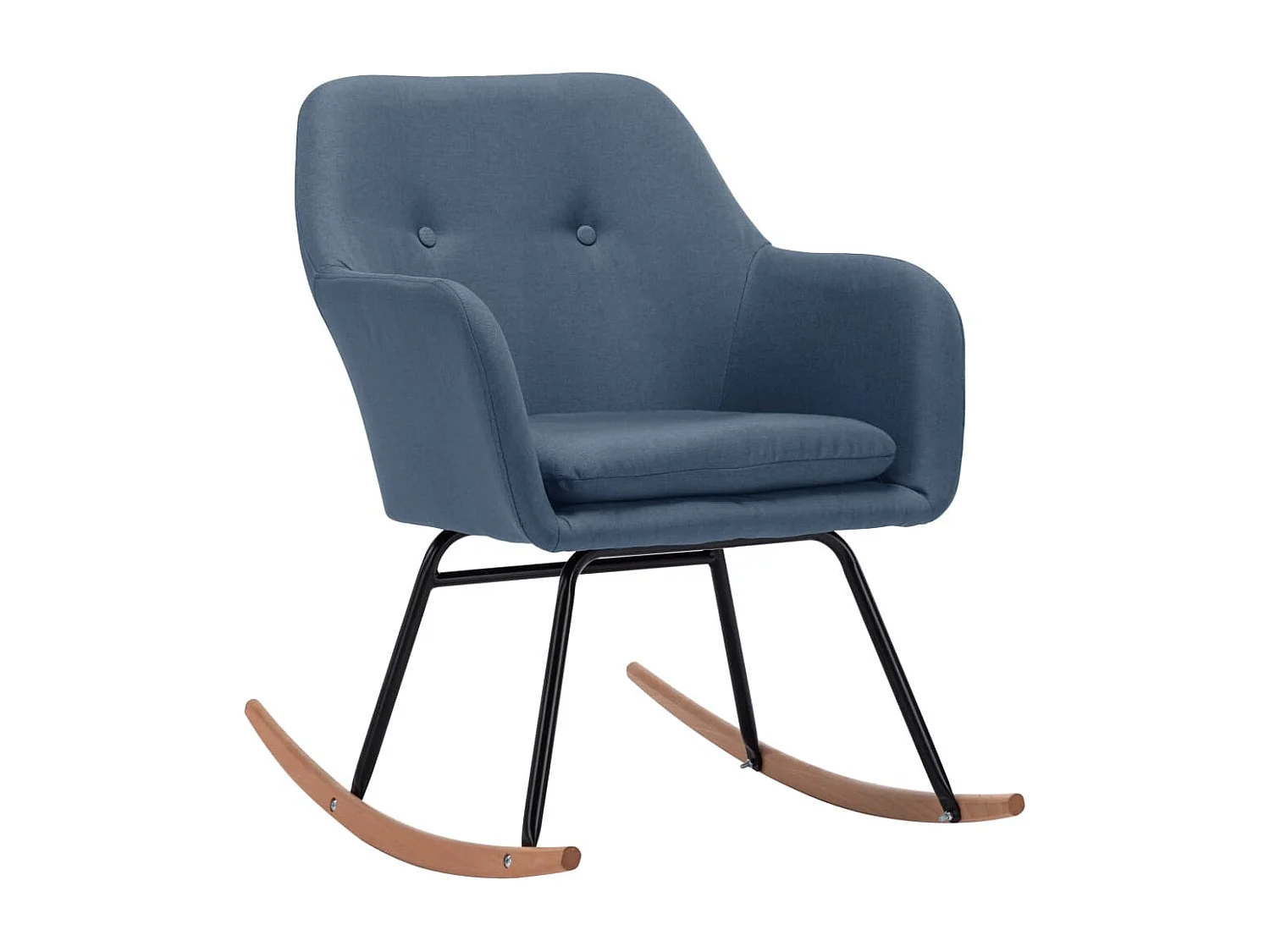 Chaise à bascule Bleu Tissu Kooly