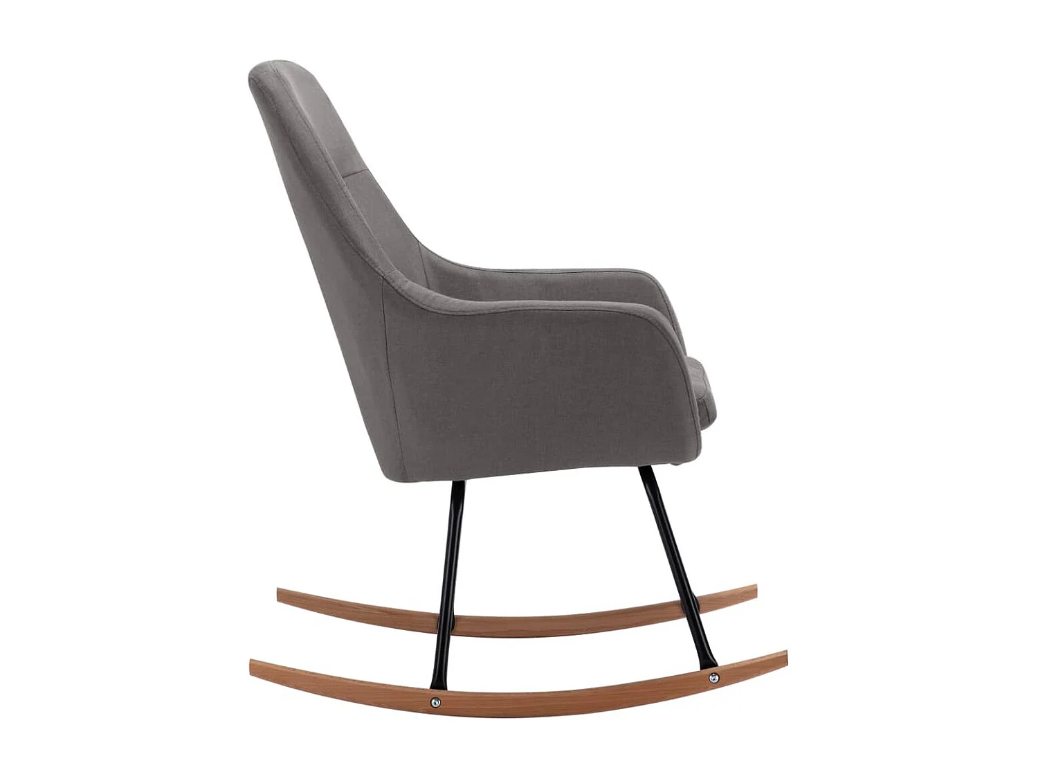 Chaise à bascule Gris clair Tissu Kazo