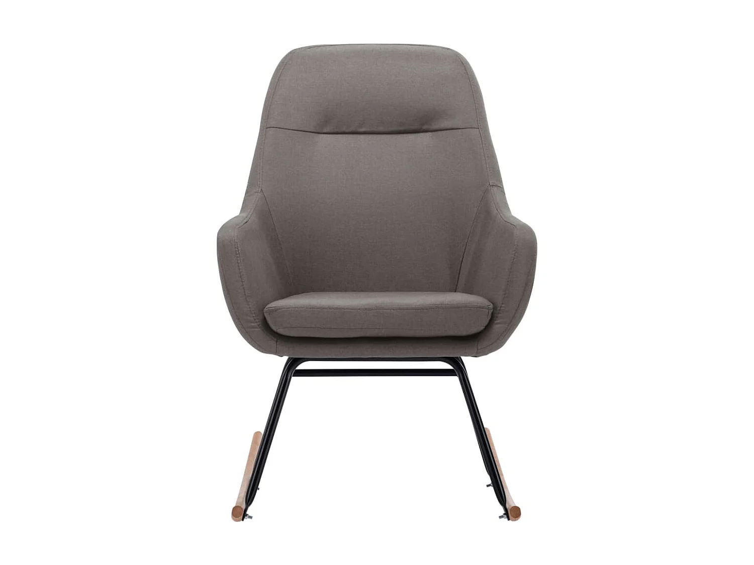 Chaise à bascule Gris clair Tissu Kazo