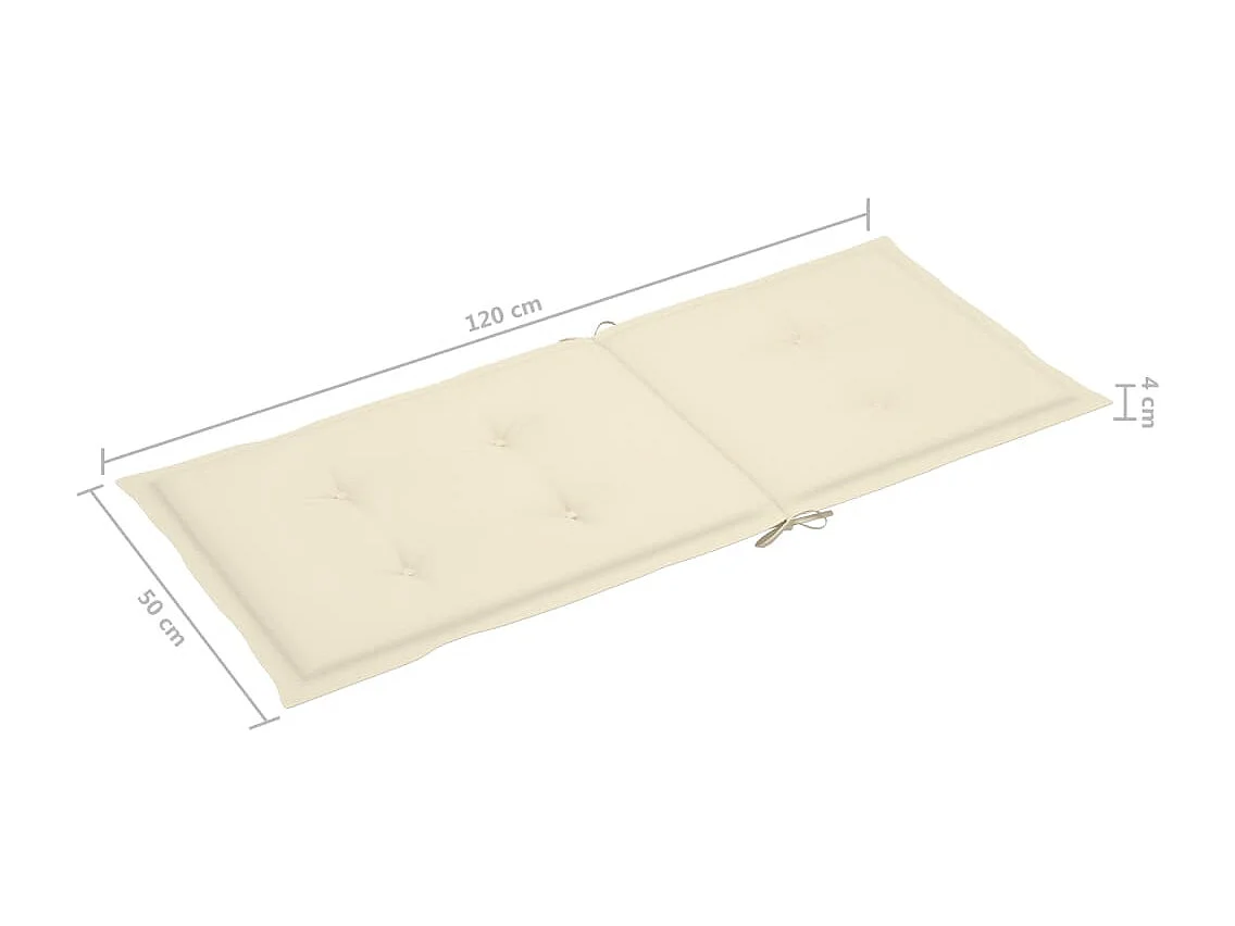 Chaise à bascule avec coussin Bambou 23