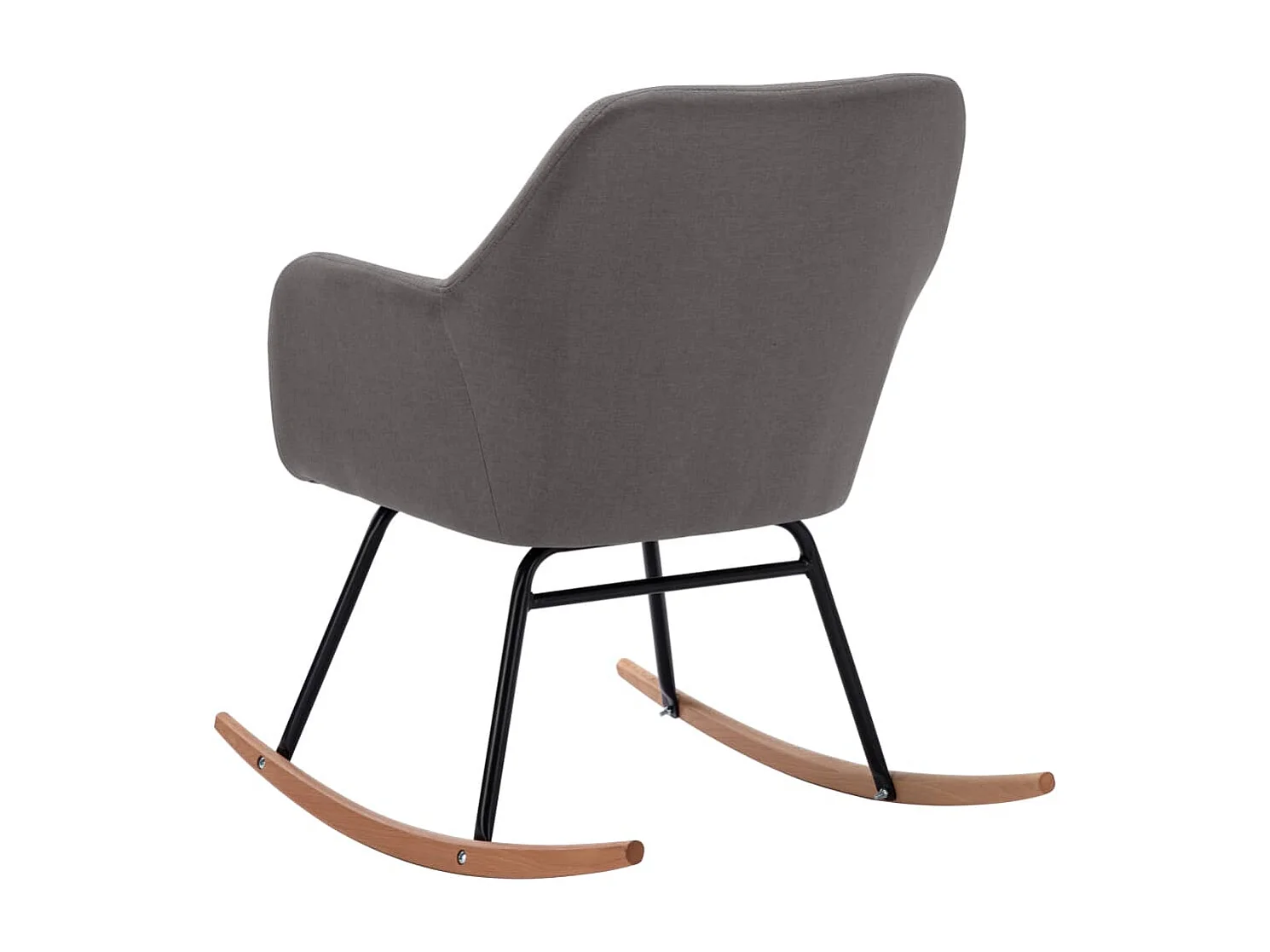 Chaise à bascule Gris clair Tissu Kooly