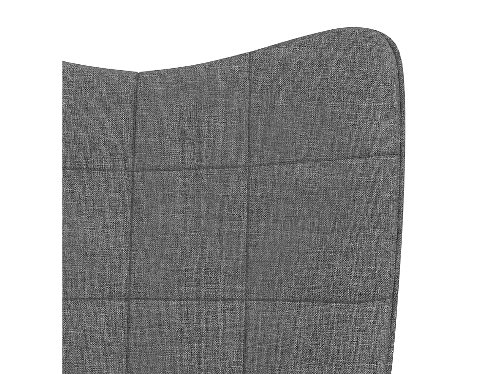 Chaise à bascule Gris foncé Tissu 4