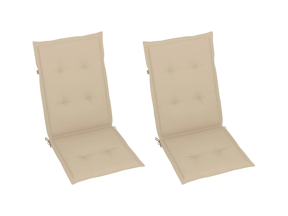 Chaise à bascule avec coussins Bois d'acacia massif 6