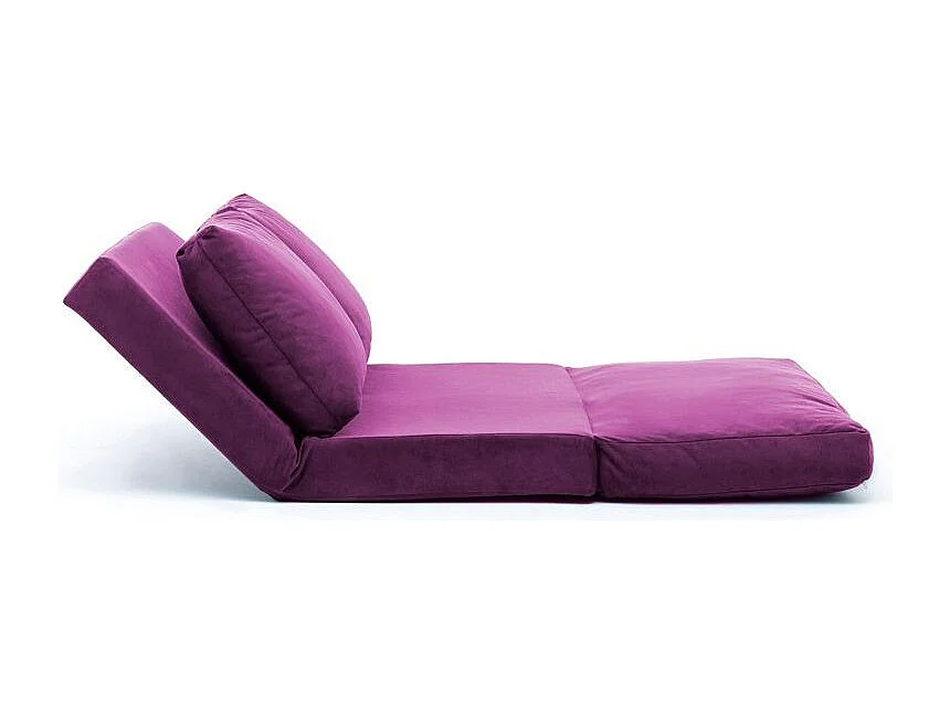 Talya fluwelen converteerbare fauteuil met meerdere posities-Kleur Paars-Aantal plaatsen) 2 zitplaatsen