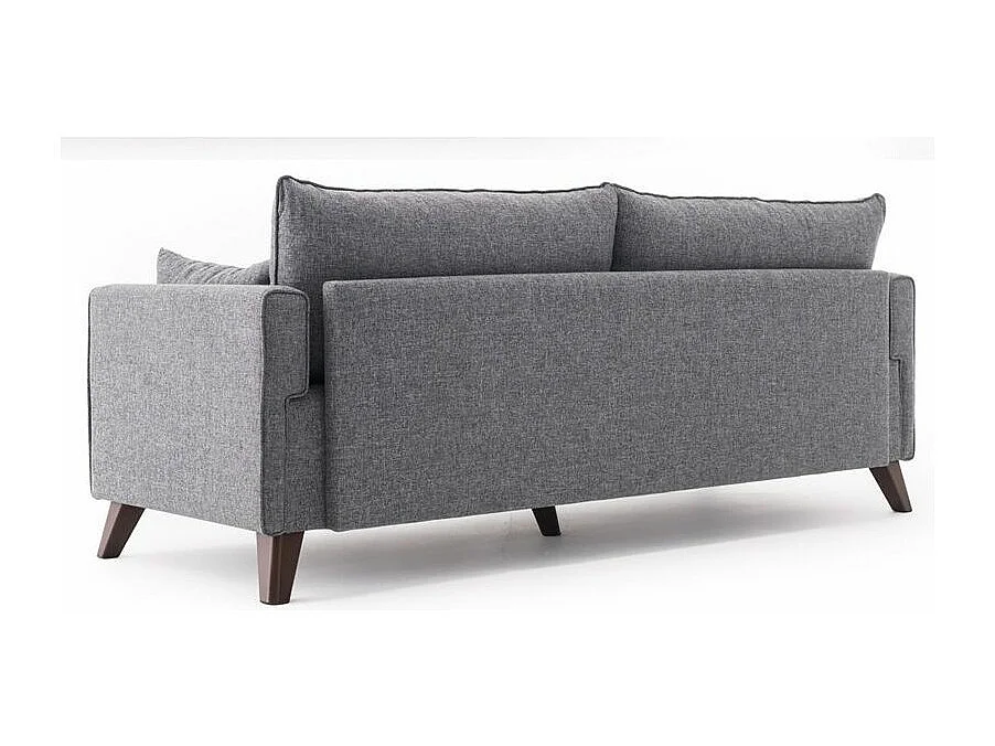 Kandy grijze stoffen 3-zits slaapbank 208 cm