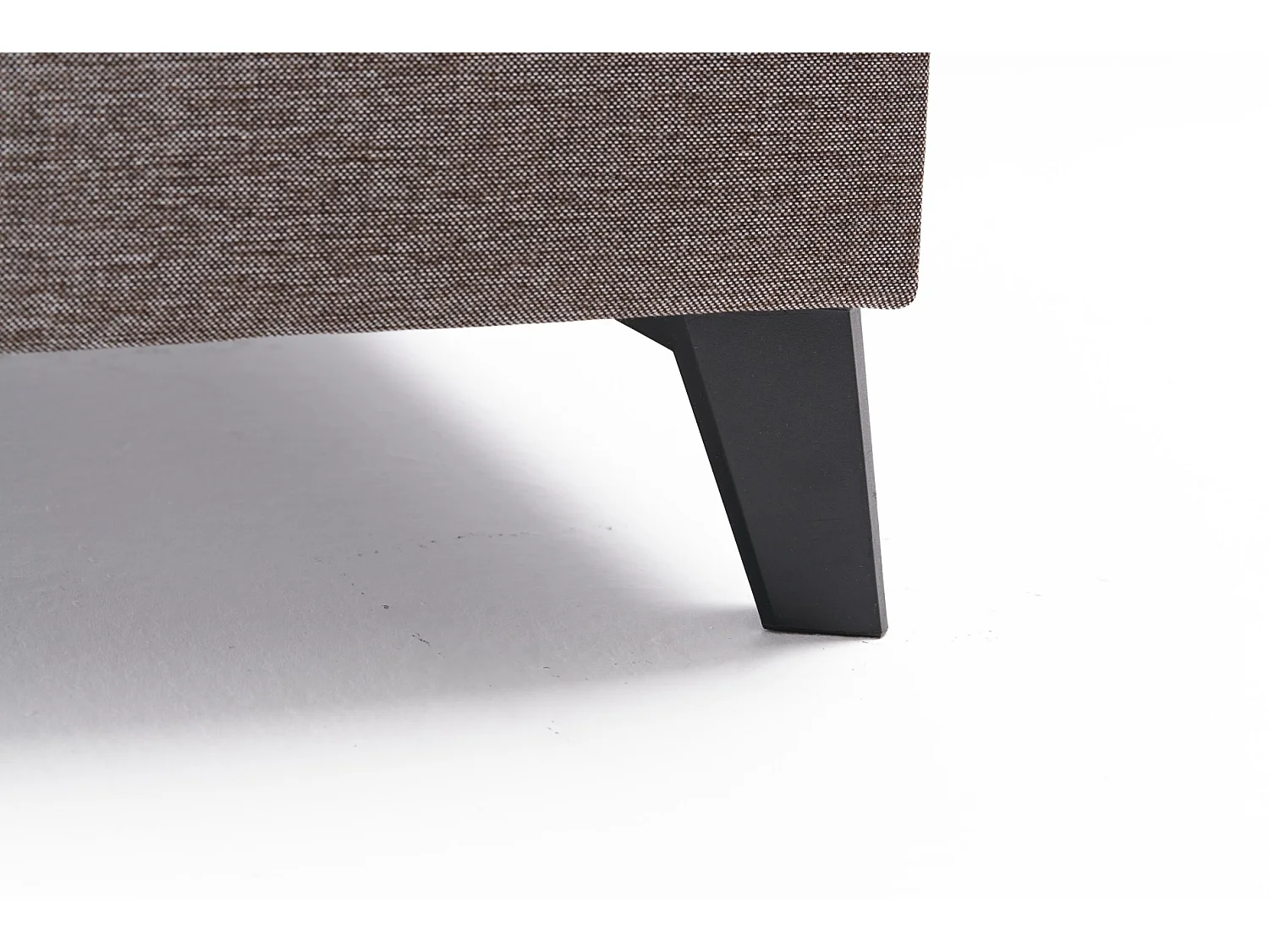 Canapé panoramique tissu marron méridiennes modulables Kinju 305cm