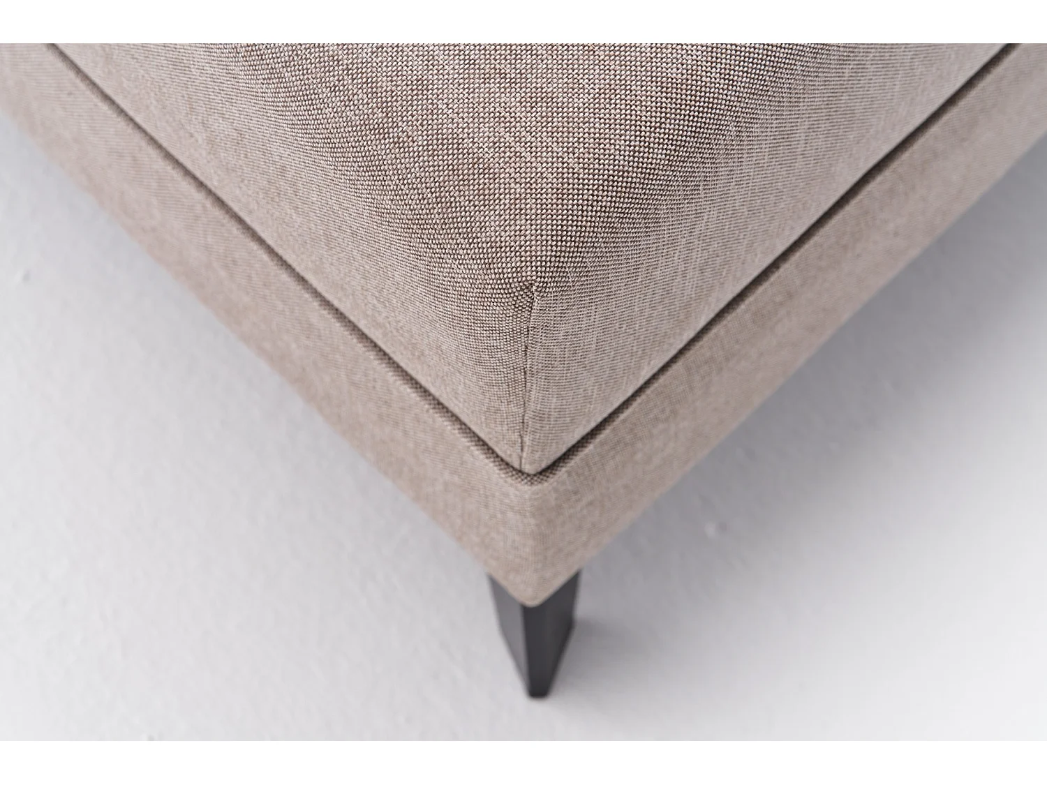 Canapé panoramique tissu beige méridiennes modulables Kinju 305cm