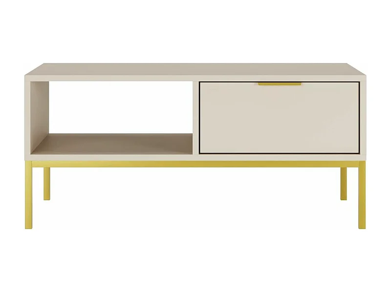 Stolik kawowy AUSTIN 80x60 kaszmir/złoty