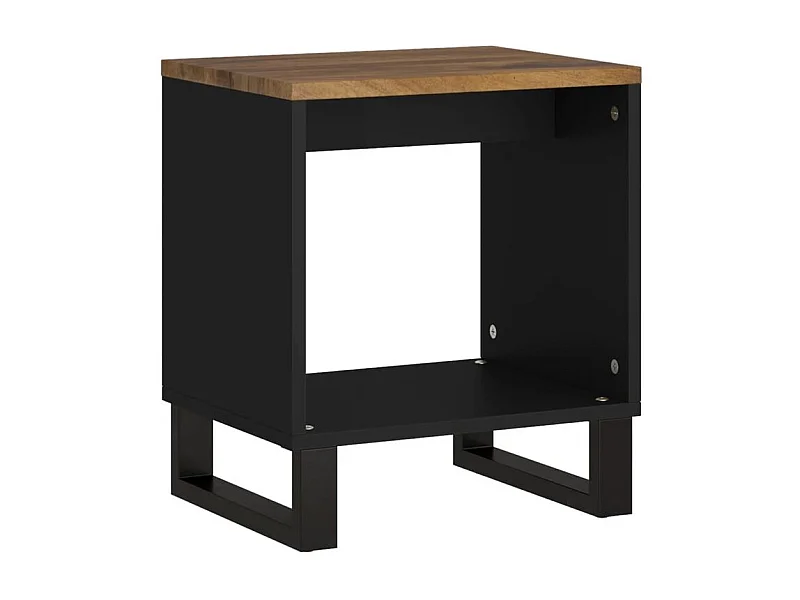 Table basse 40x31x46 Bois de manguier solide et d'ingénierie