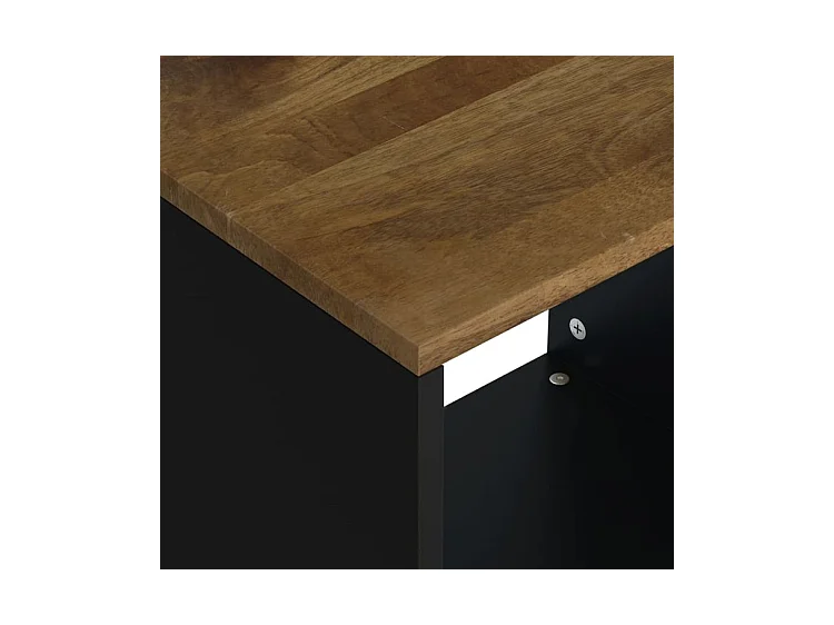 Salontafel 40x31x46 cm massief mangohout en bewerkt hout