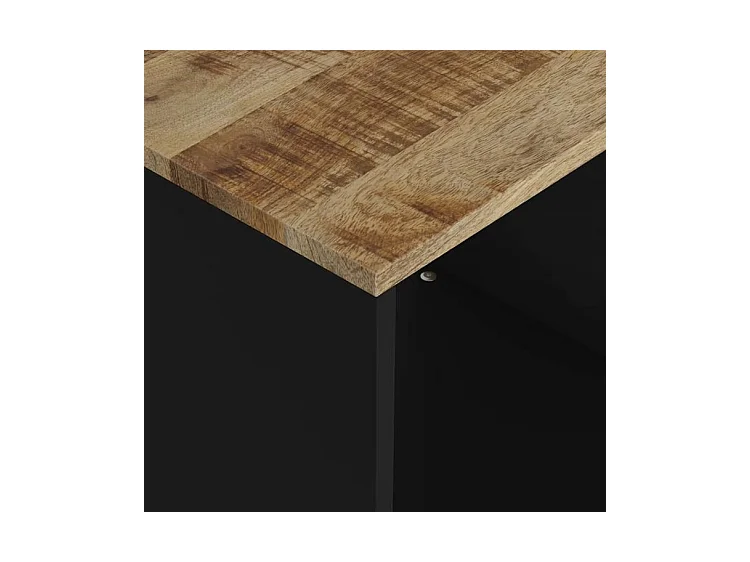 Salontafel 40x31x46 cm massief mangohout en bewerkt hout