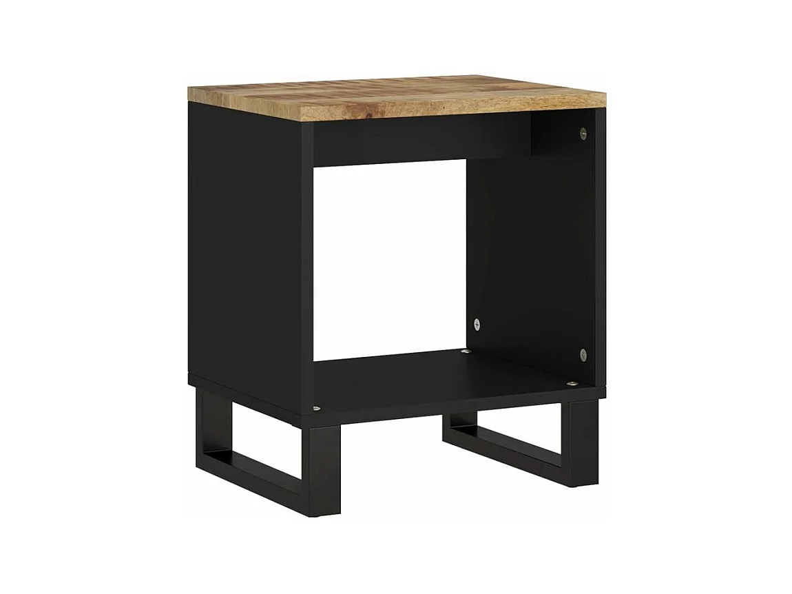 Salontafel 40x31x46 cm massief mangohout en bewerkt hout