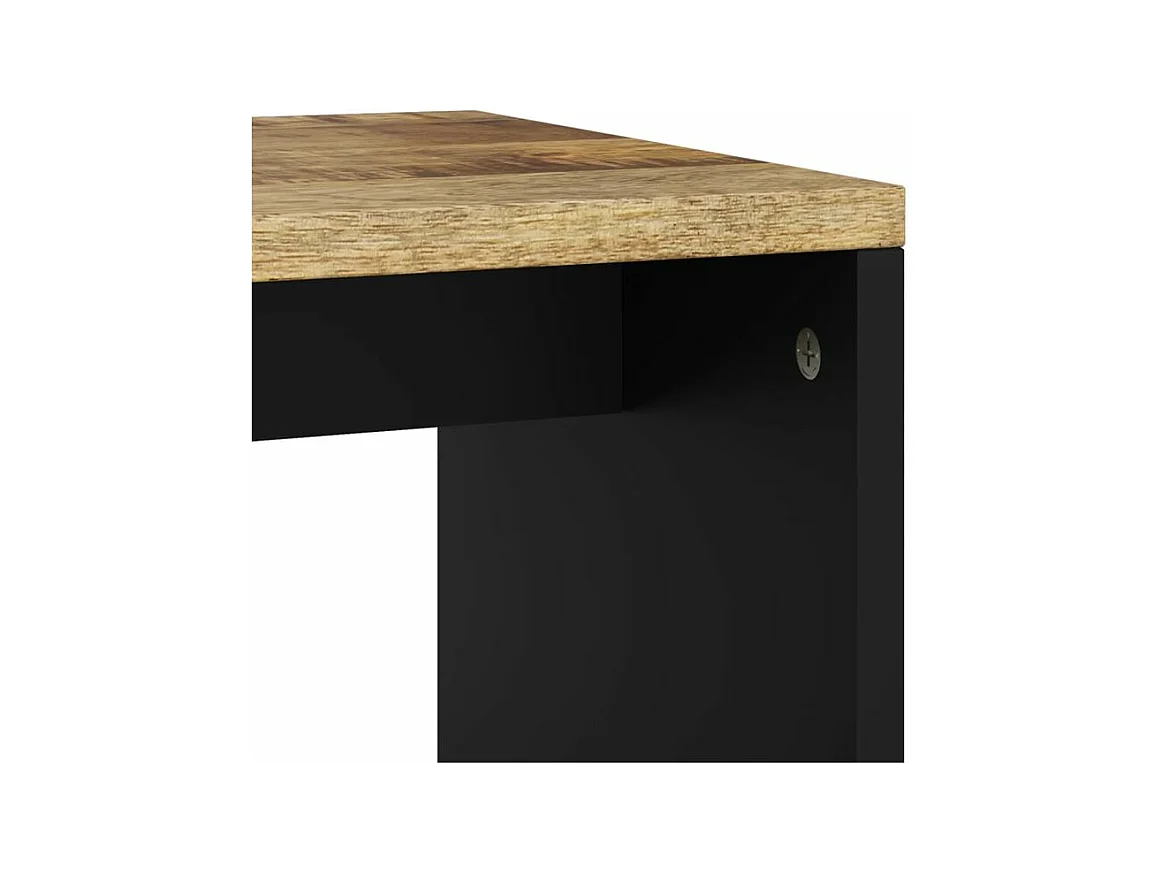 Salontafel 40x31x46 cm massief mangohout en bewerkt hout