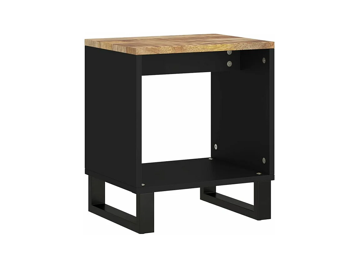 Salontafel 40x31x46 cm massief mangohout en bewerkt hout