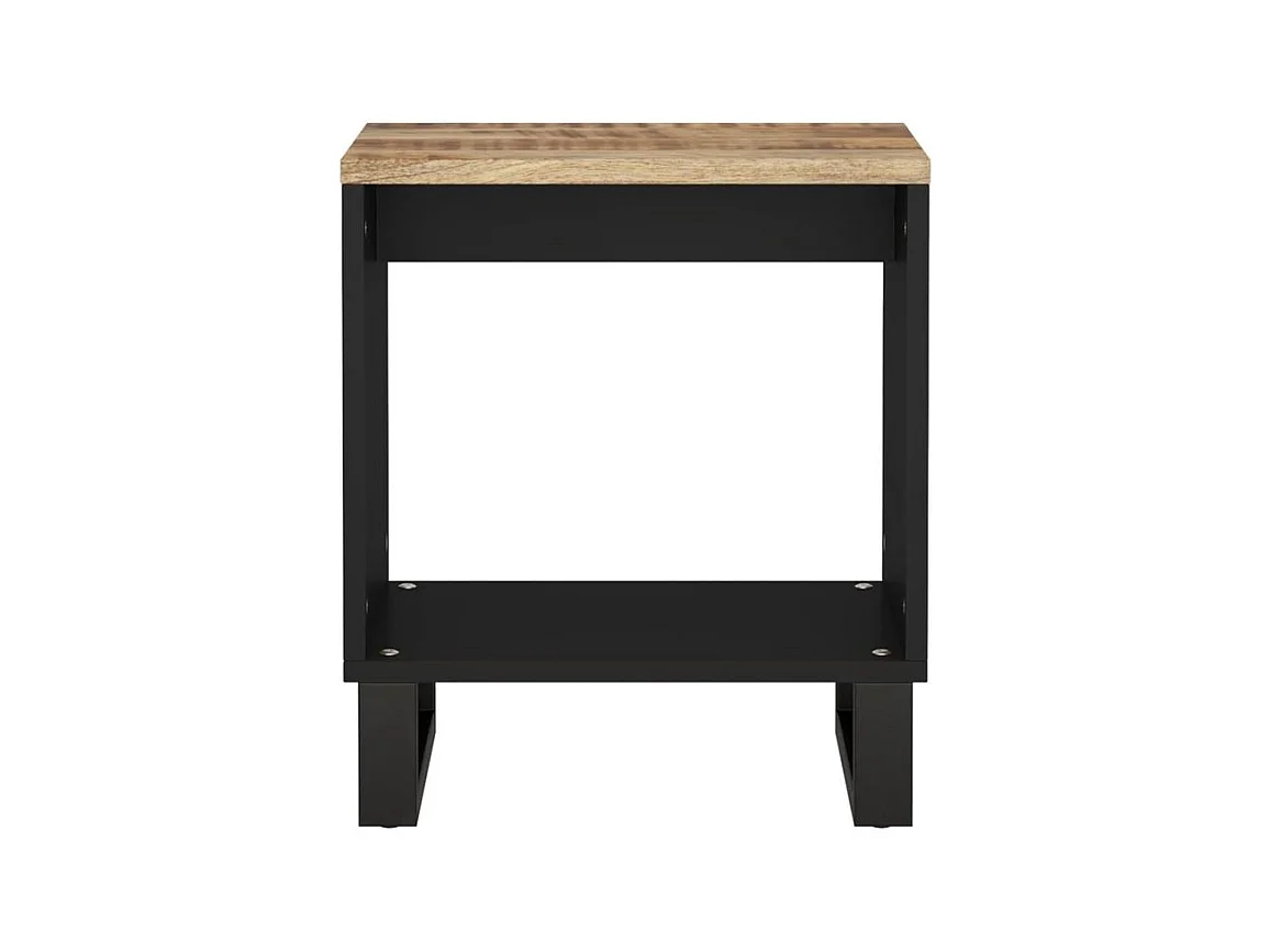 Salontafel 40x31x46 cm massief mangohout en bewerkt hout