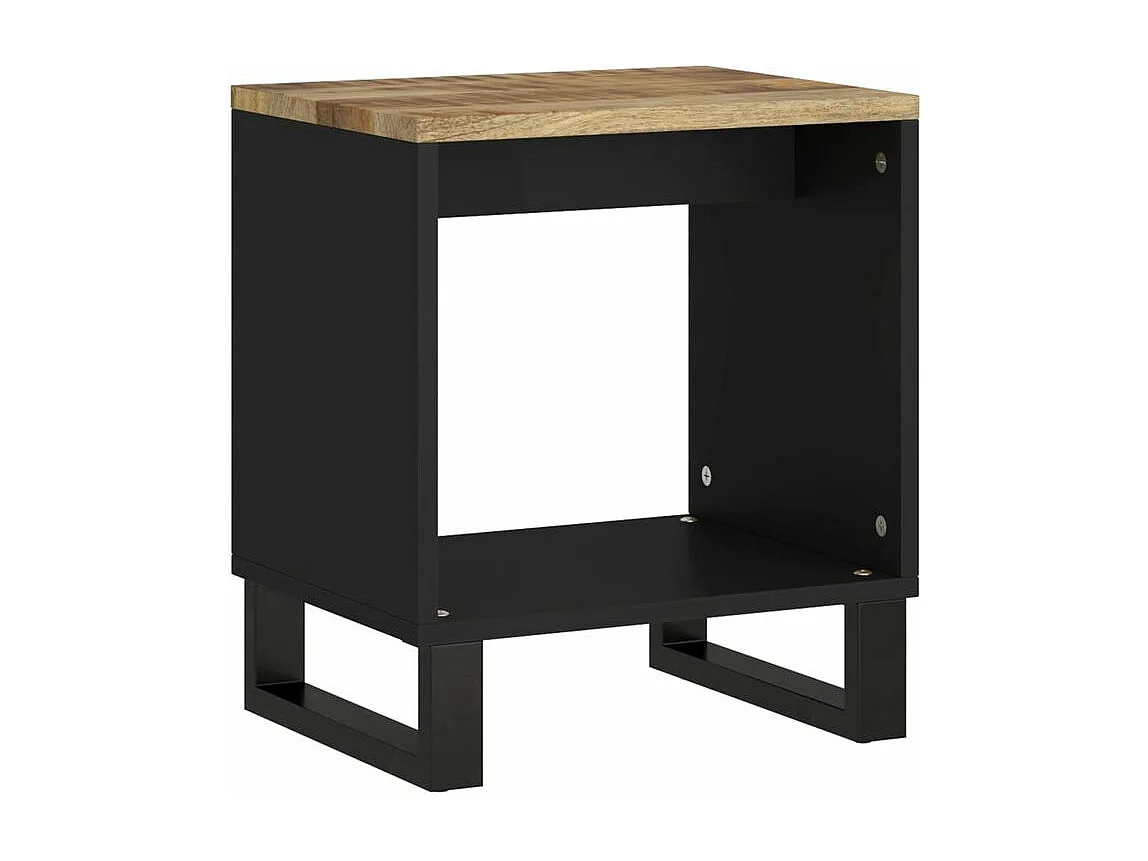 Salontafel 40x31x46 cm massief mangohout en bewerkt hout