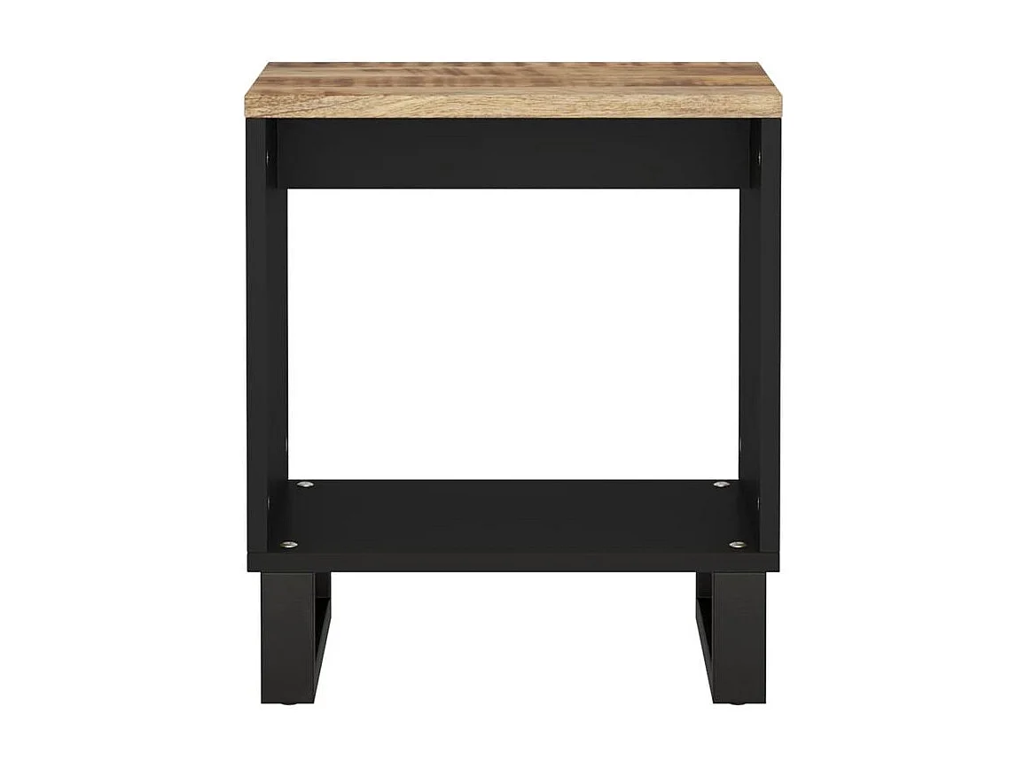 Salontafel 40x31x46 cm massief mangohout en bewerkt hout