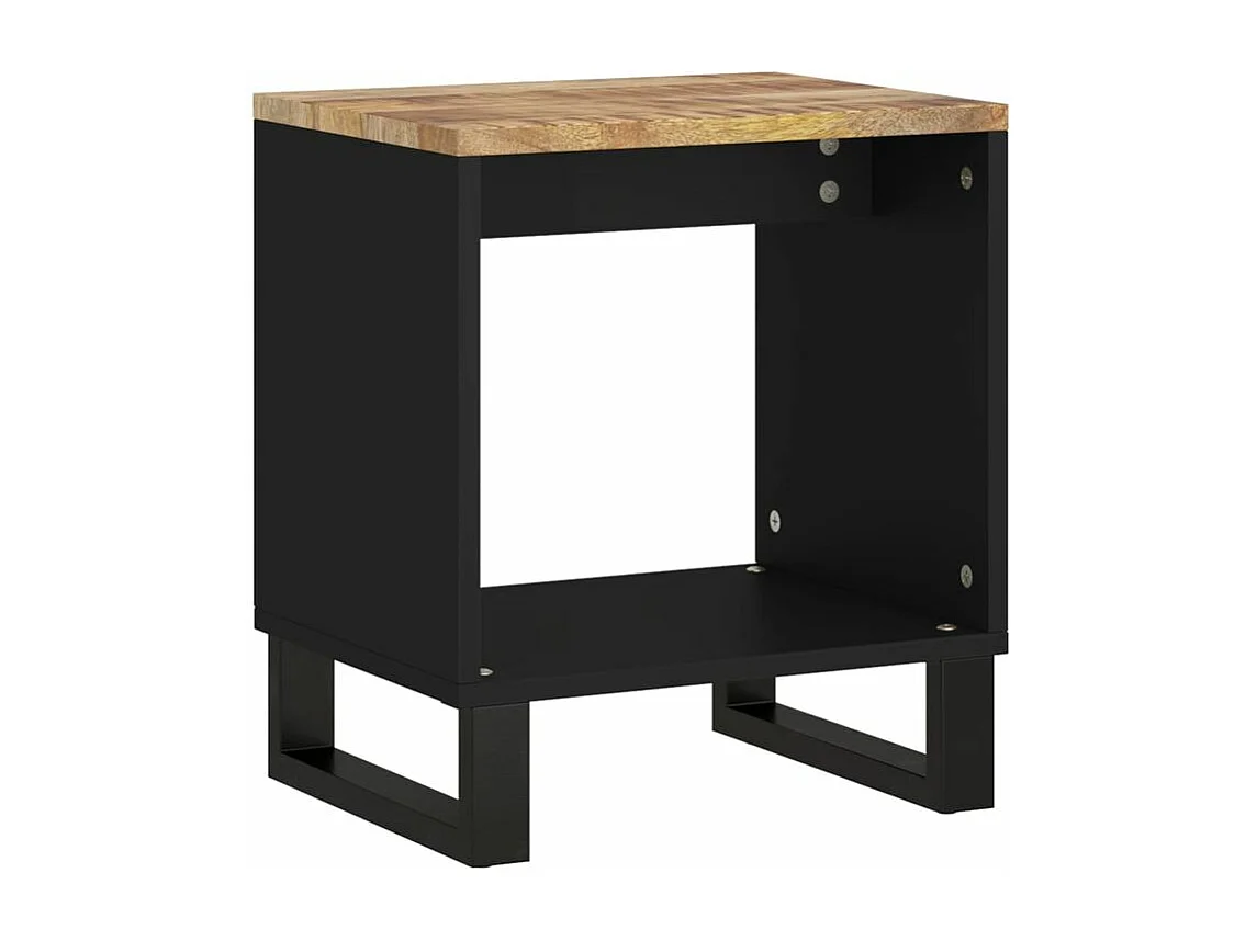 Salontafel 40x31x46 cm massief mangohout en bewerkt hout