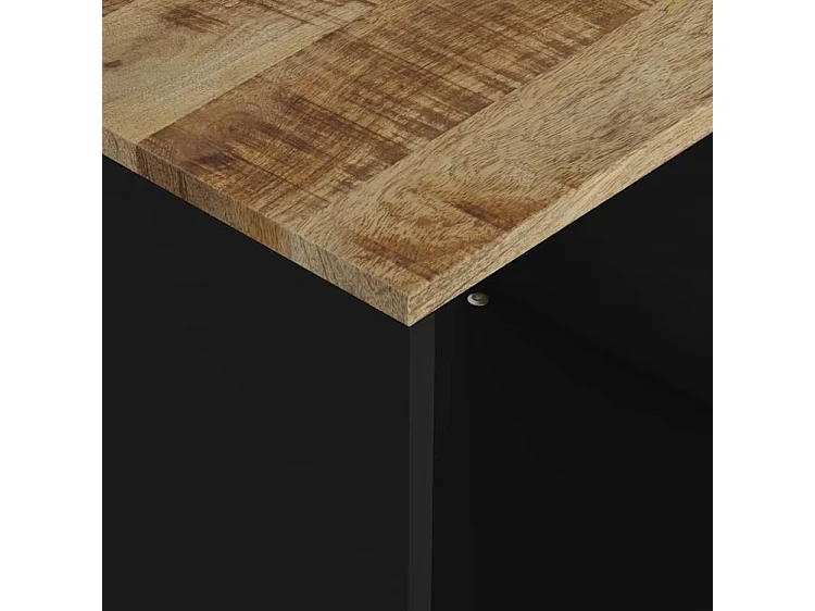 Salontafel 40x31x46 cm massief mangohout en bewerkt hout