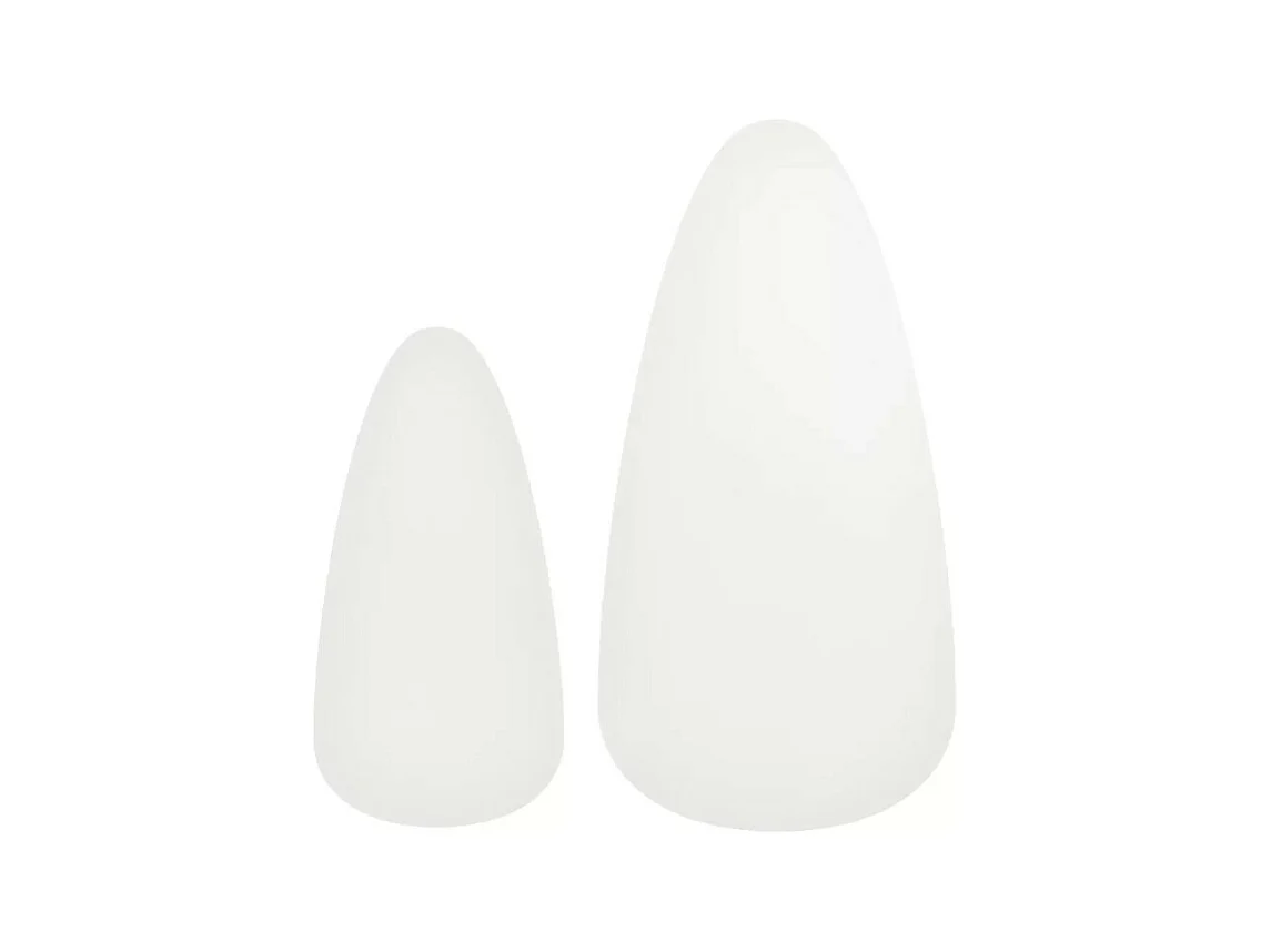 Table basse triangulaire bois blanc et pieds pin massif clair Katsa - Lot de 2