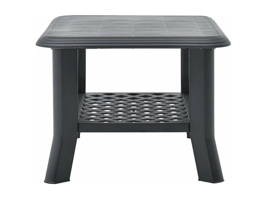 Table basse rectangulaire plastique anthracite Manu