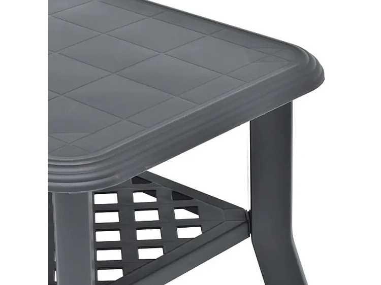 Table basse rectangulaire plastique anthracite Manu