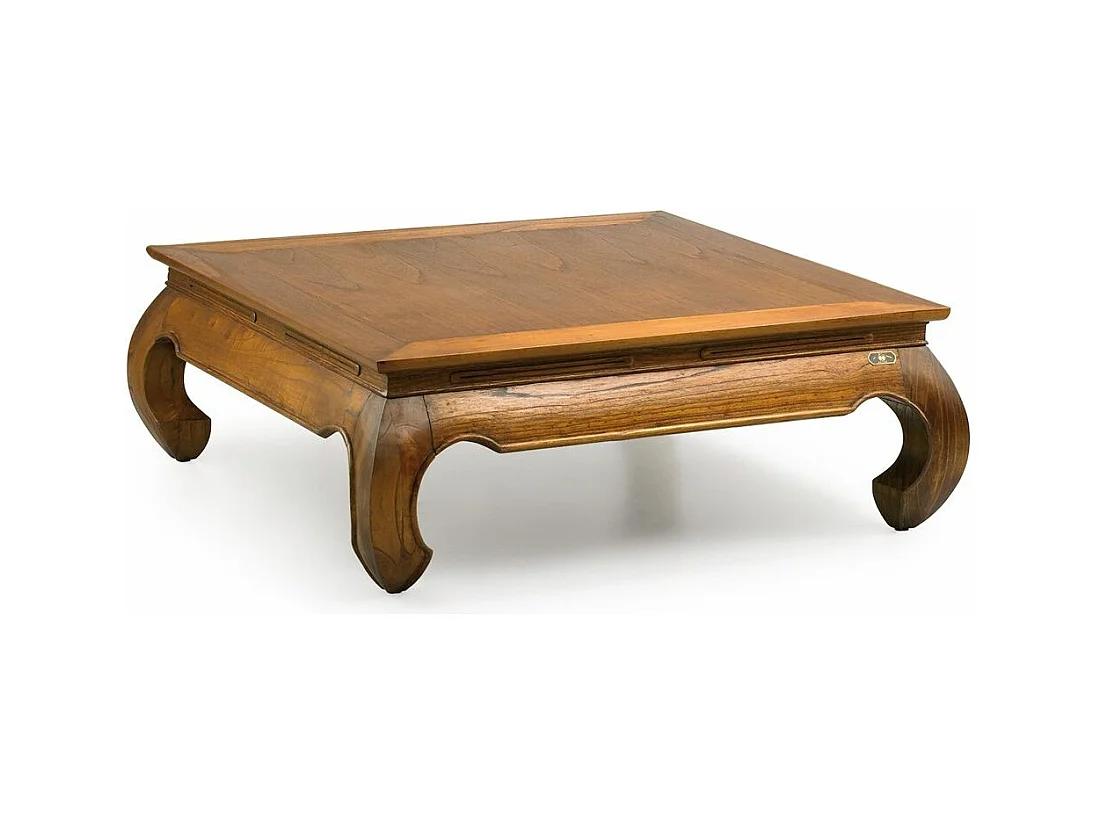 Table basse carrée en bois massif de Mindy Kastar 100cm