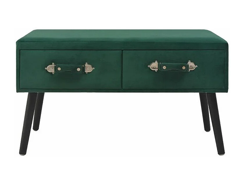 Salontafel 80x40x46 cm fluweel groen