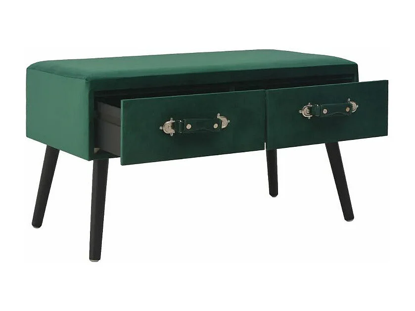 Salontafel 80x40x46 cm fluweel groen