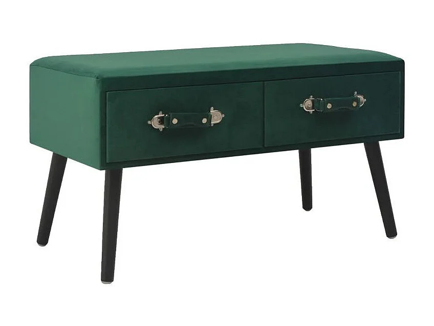 Salontafel 80x40x46 cm fluweel groen