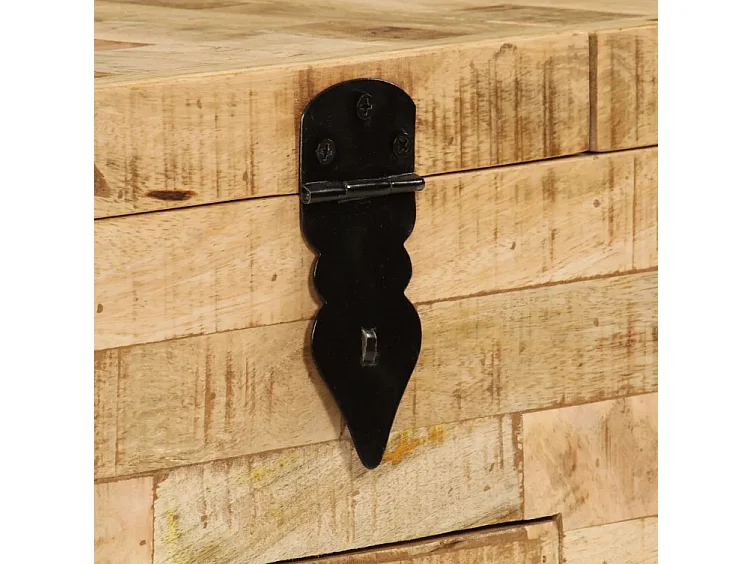 Table basse rectangulaire manguier massif clair Bastia