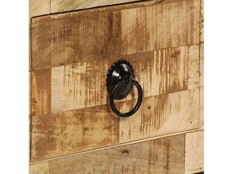 Table basse rectangulaire manguier massif clair Bastia