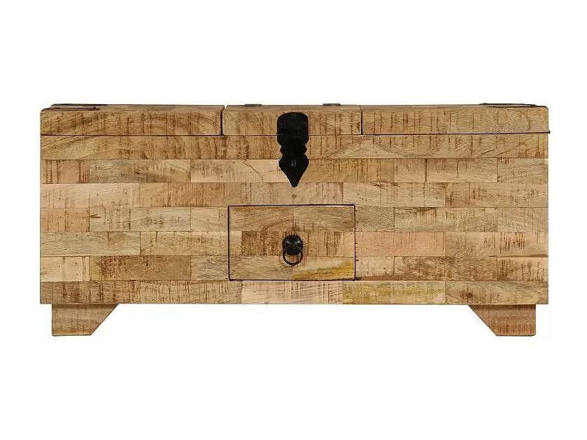 Table basse rectangulaire manguier massif clair Bastia