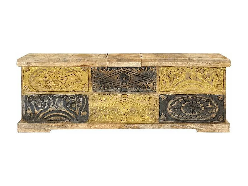 Table basse rectangulaire manguier massif clair Wick