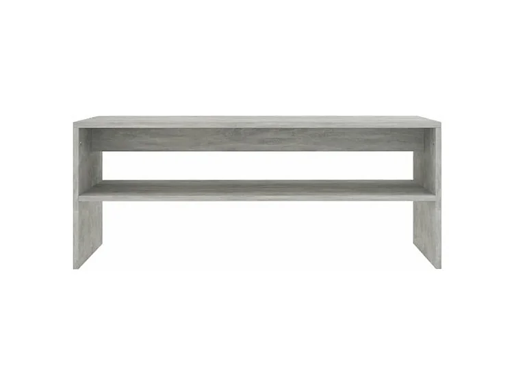 Salontafel 100x40x40 cm bewerkt hout betongrijs