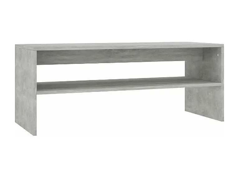 Table basse rectangulaire bois gris béton Sonya