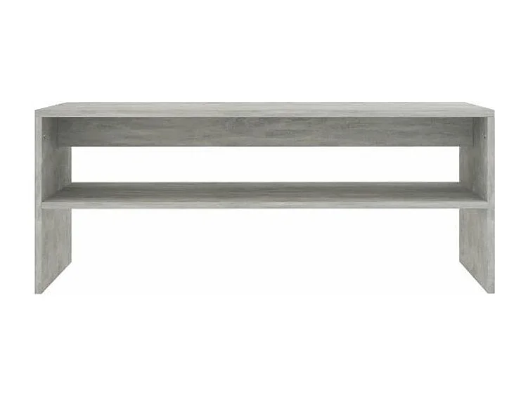 Table basse rectangulaire bois gris béton Sonya