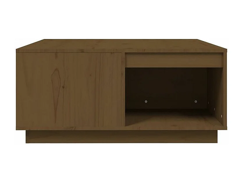 Table basse Marron miel 80x81x36,5 Bois massif de pin