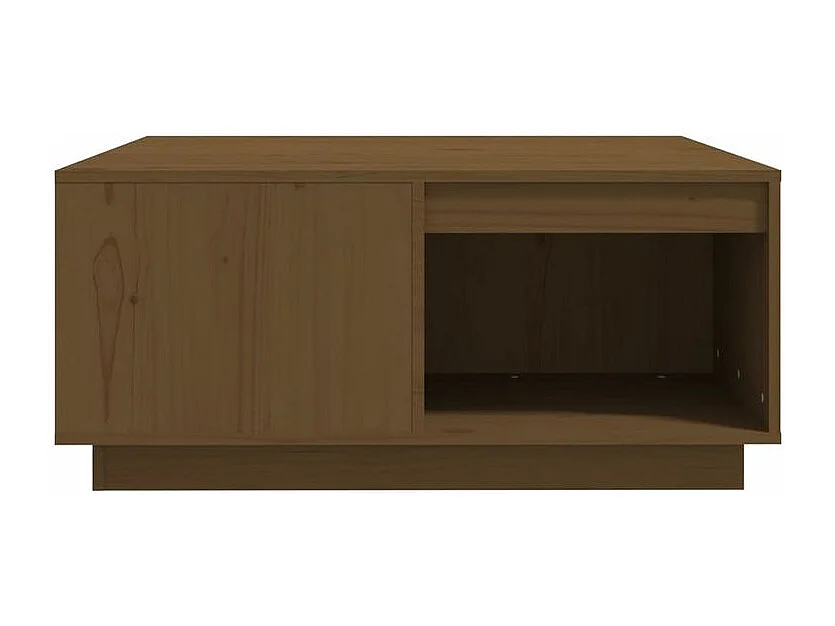 Table basse Marron miel 80x81x36,5 Bois massif de pin