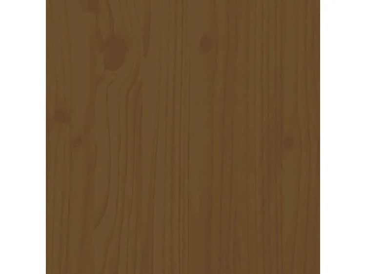 Table basse Marron miel 80x81x36,5 Bois massif de pin