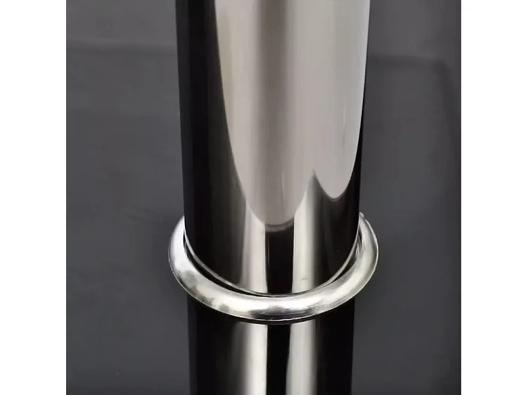 Table basse rectangulaire verre trempé et métal chromé Kyrah