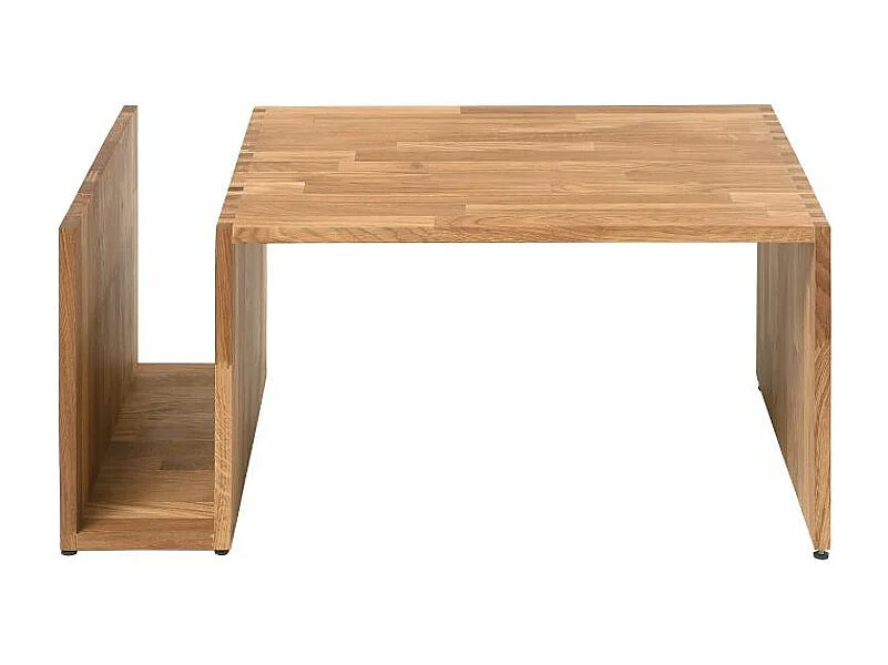Mesa de centro original Pablo madera maciza de roble 90 cm
