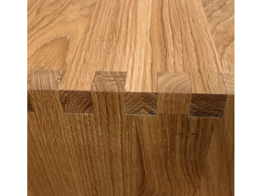 Table basse originale en bois de chêne massif Pablo 90cm