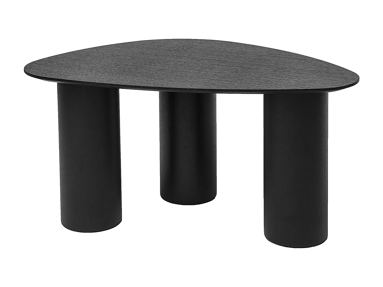 Tavolini da salotto estraibili design in legno nero (set di 2) FOLEEN