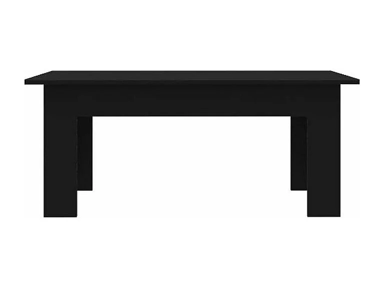Table basse rectangulaire bois noir Léonie