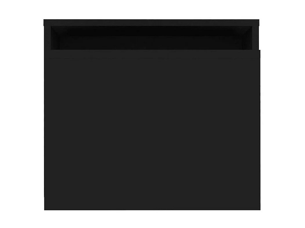 Set de 2 tables basses gigognes bois noir Folet 100cm